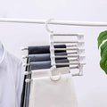 5 in 1 Hanger, Clothes Hanging Stainless Steel, Folding, Closet Organizer Pack of 2