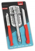 4 in 1 Combo Offer of Daily Use Utility Multipurpose Kitchen Set (4 Pcs Set of 1 Peeler, 1 Cheese Grater 1 Gas Lighter & 1 Knife)